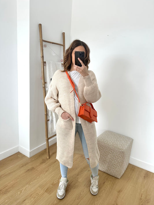 Gilet maille long