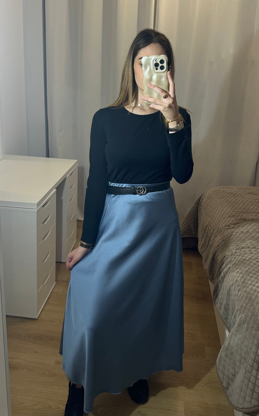 Jupe satinée